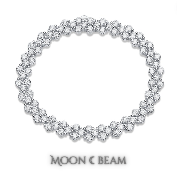 Seraphina Moissanite Infinity Bracelet